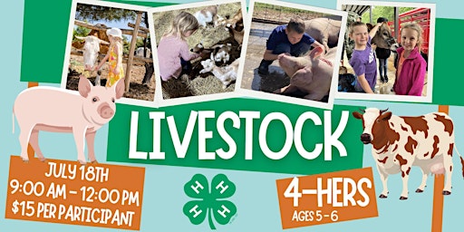Primaire afbeelding van Cloverbud Livestock Camp (Ages 5 - 6)