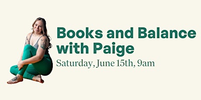 Imagem principal do evento Books and Balance with Paige