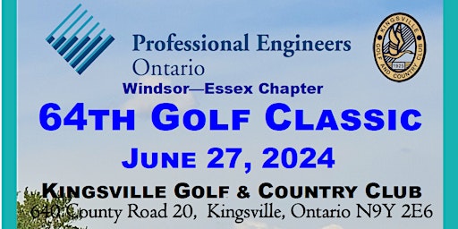 PEO WIndsor-Essex Chapter - 64th Golf Classic primary image