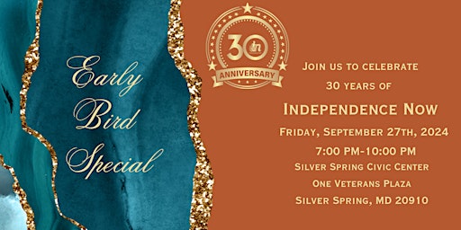 Image principale de Independence Now’s 30th Anniversary Harvest Ball Celebration