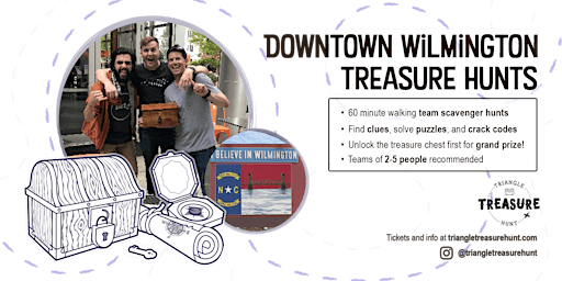 Image principale de Downtown Wilmington Treasure Hunt - Walking Team Scavenger Hunt!