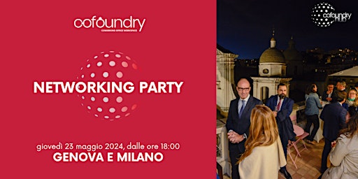 Imagen principal de GENOVA & MILANO | COFOUNDRY NETWORKING PARTY