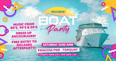 Imagem principal do evento Decades Boat Party