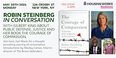 Hauptbild für BOOK TALK: Robin Steinberg | The Courage of Compassion