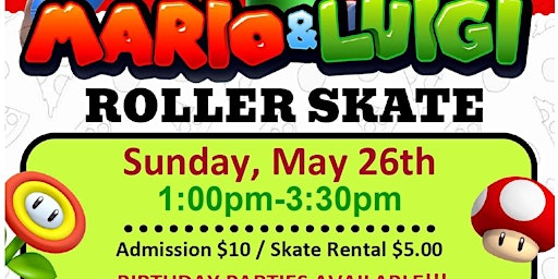 Mario & Luigi Rollin at United Skates Columbus primary image