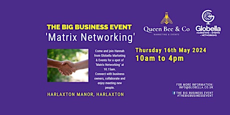 Matrix Networking at The Big Business Event - 10.15am on Thursday 16th May