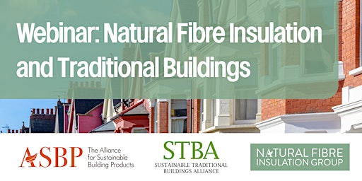 Imagem principal do evento Webinar: Natural Fibre Insulation and Traditional Buildings