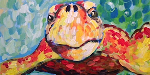 Primaire afbeelding van Curious Loggerhead Sea Turtle - Paint and Sip by Classpop!™