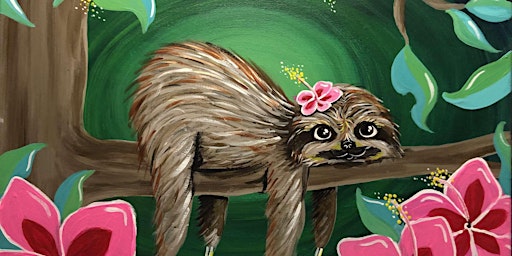 Tropical Sloth - Paint and Sip by Classpop!™  primärbild