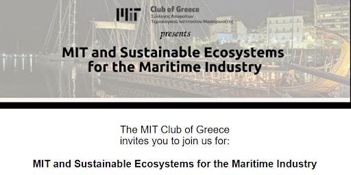 MIT and Sustainable Ecosystems for the Maritime Industry