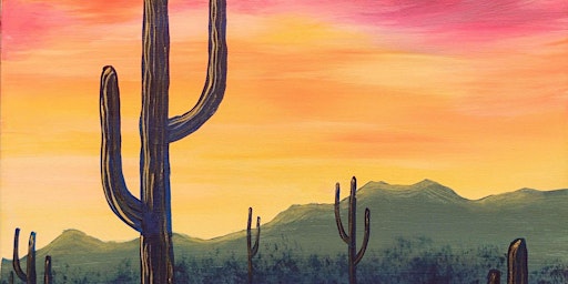 Imagen principal de Confetti Desert Sunset - Paint and Sip by Classpop!™