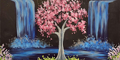 Cherry Blossom Falls Date Night - Paint and Sip by Classpop!™ primary image