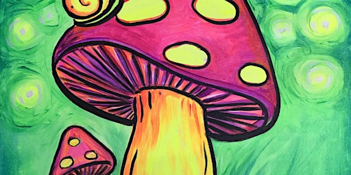 Imagem principal do evento Radiant Mushroom - Paint and Sip by Classpop!™