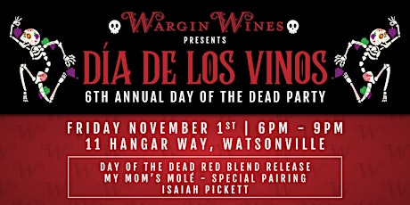Annual Day of the Dead Party - Wargin Wines primary image