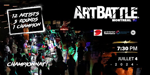 Art Battle Montréal Championnat! -  4 juillet , 2024  primärbild
