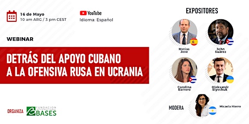 Hauptbild für Webinar «Detrás del apoyo cubano a la ofensiva rusa en Ucrania»