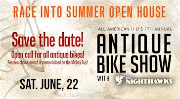 Immagine principale di Antique Bike Show - Race Into Summer Open House 