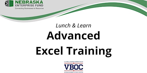 Primaire afbeelding van Lunch & Learn: Advanced Excel Training