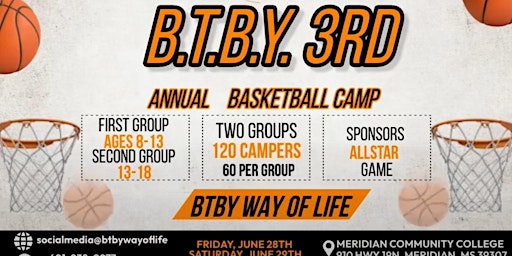 Imagem principal do evento B.T.B.Y. Basketball Camp