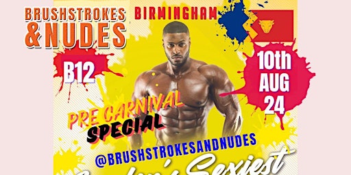 Imagem principal do evento Brushstrokes and Nudes - BIRMINGHAM - Pre Carnival Sip and Paint