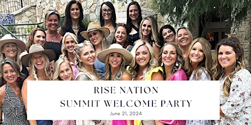 Image principale de Rise Nation Summit Welcome Party