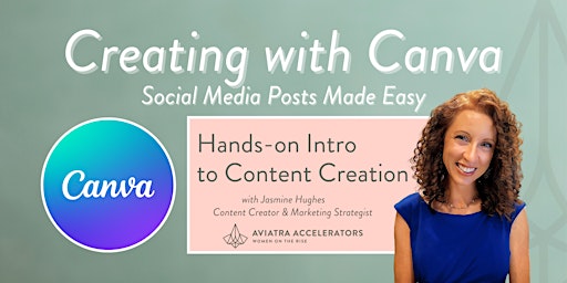 Imagem principal do evento Creating Social Posts with Canva: hands-on workshop