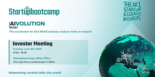 Imagem principal do evento Startupbootcamp Investor Meeting