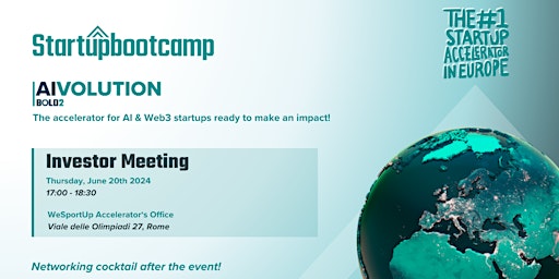 Image principale de Startupbootcamp Investor Meeting