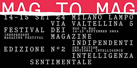 Mag To Mag 2024 - Independent Magazines Festival
