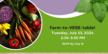 Farm to Table Summer Series