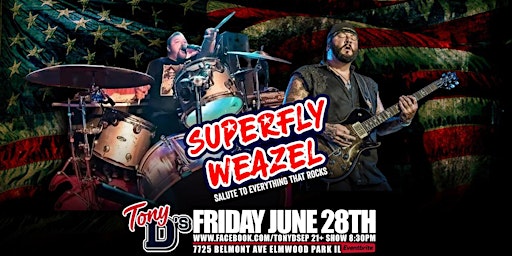 Imagem principal do evento Superfly Weazel Playing Everything That Rocks at Tony D's