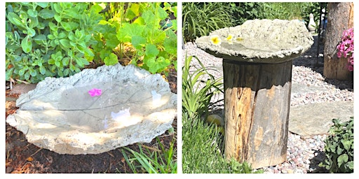 Imagen principal de Copy of Concrete Bird Bath Workshop for Adults, and sipping too!
