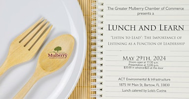 Imagen principal de Lunch and Learn: Listen to Lead