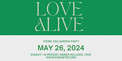 Hauptbild für Love aLIVE: May 26th, Garden Party!