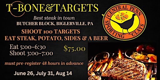 T-Bone & Targets (click Date below, select # of tickets, click Check out) primary image