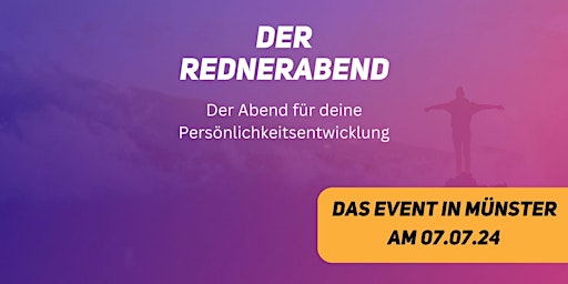 Imagem principal do evento Der Rednerabend - Der Abend für deine Persönlichkeitsentwicklung