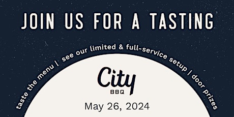 Complimentary Wedding Group Tasting with City BBQ at Epic Event Gallery
