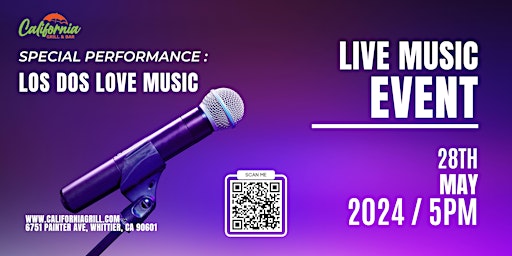 Imagem principal do evento Live Music Featuring "Los Dos Love Music"