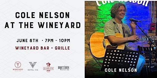 Imagen principal de Cole Nelson | LIVE Music at WineYard Grille + Bar