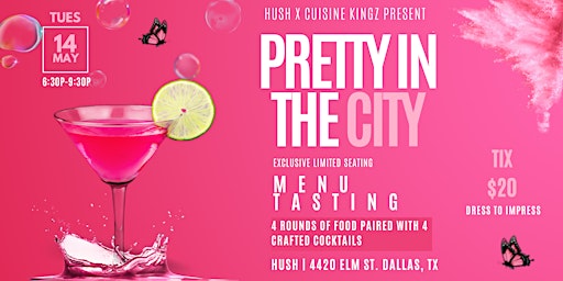 Imagem principal do evento Pretty In The City Menu Tasting