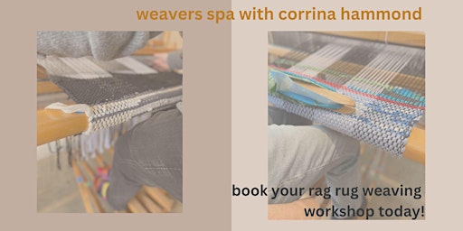 Immagine principale di Weave a rag rug! The loom is ready for you. This is a weavers spa day. 