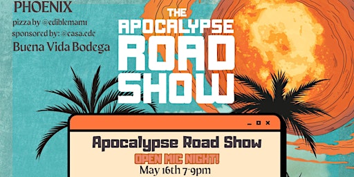 Imagem principal do evento Open Mic Night - Apocalypse Road Show