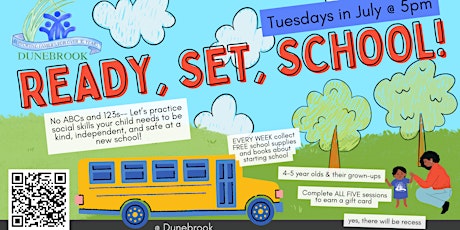 Imagem principal do evento Dunebrook's "Ready, Set, School!"  #1