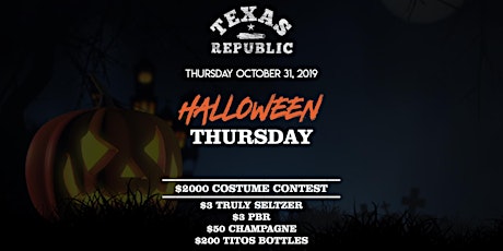 Halloween Bash in Fort Worth at Texas Republic - $2000 Costume Contest primary image