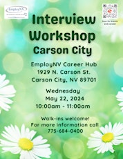 CARSON CITY, NV - Interview Workshop