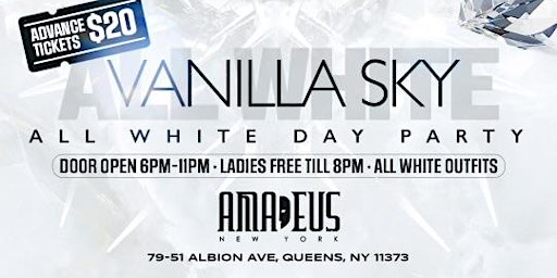 Vanilla Sky All White Affair at Amadeus primary image