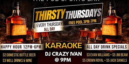 Thirsty Thursday Karaoke  primärbild