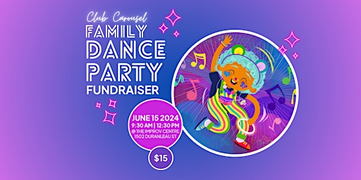 Immagine principale di Club Carousel: Family Dance Party Fundraiser 