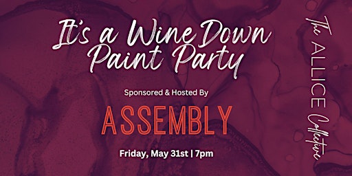 Imagem principal do evento Wine Down Paint Party