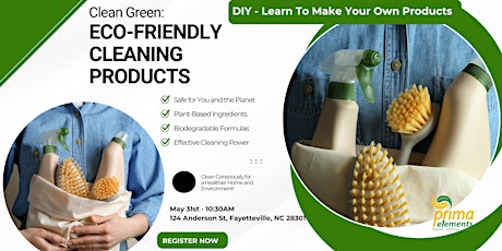 Clean Green : Eco Friendly Cleaning Products - DIY Class